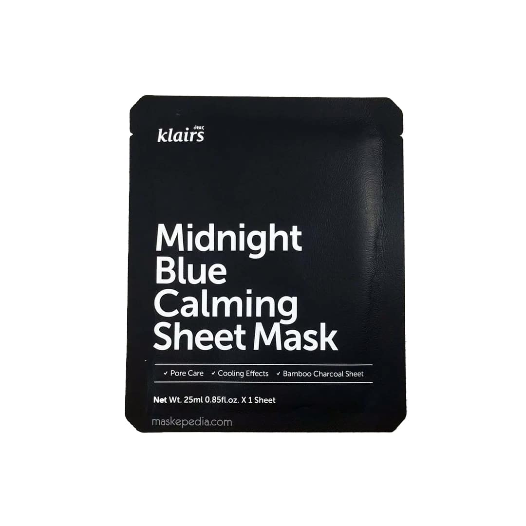 Se Klairs - Midnight Blue Calming Sheet Mask hos Yu Beauti